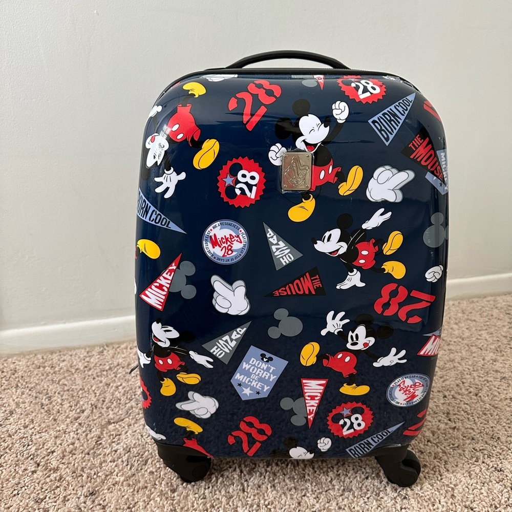 Disney Mickey Mouse Rolling Suitcase - Picture 2 of 6